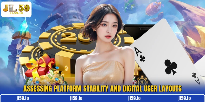 Assessing platform stability and digital user layouts