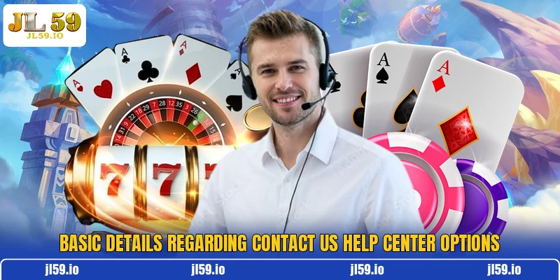 Basic details regarding contact us help center options