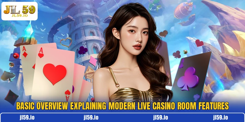 Basic overview explaining modern live casino room features
