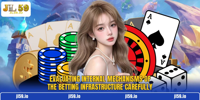 Evaluating internal mechanisms of the betting infrastructure carefully