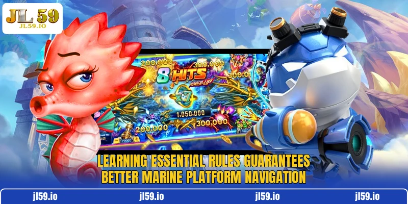 Learning essential rules guarantees better marine platform navigation