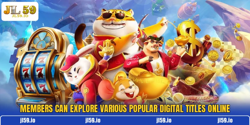Members can explore various popular digital titles online