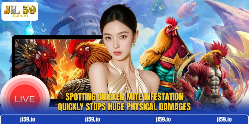 Spotting chicken mite infestation quickly stops huge physical damages