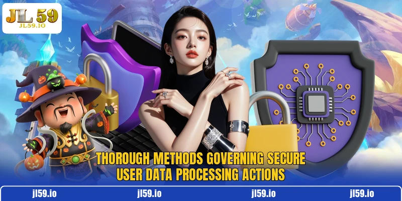 Thorough methods governing secure user data processing actions